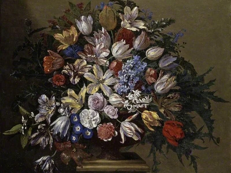 1659-Justus van Huysum I - Gruppo di fiori - Fitzwilliam Museum